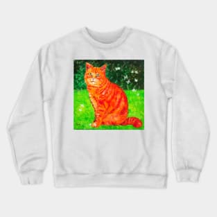 Cat and Butterfly Crewneck Sweatshirt